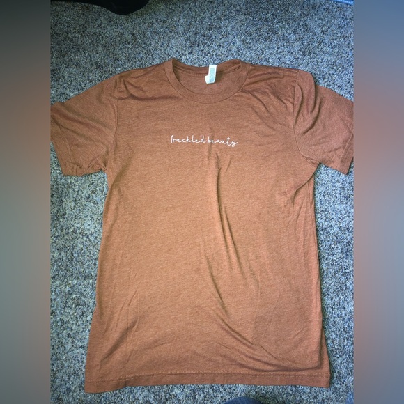 Tops Burnt Orange Freckled Beauty Tshirt Poshmark